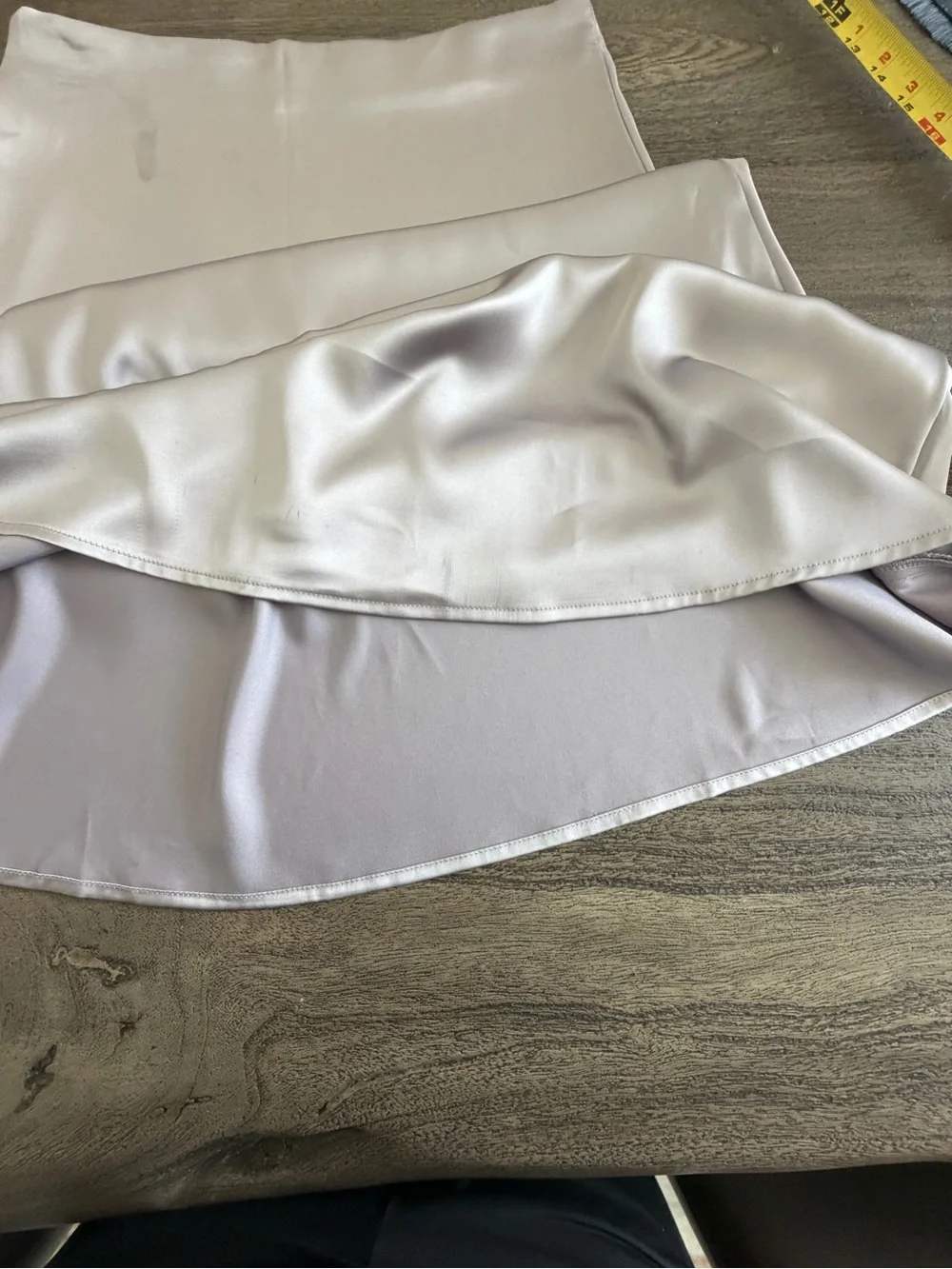 Ludlow Satin Lavender Midi Skirt